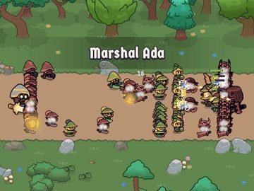 Quickmarch's warriors clash with the enemy on a forest road